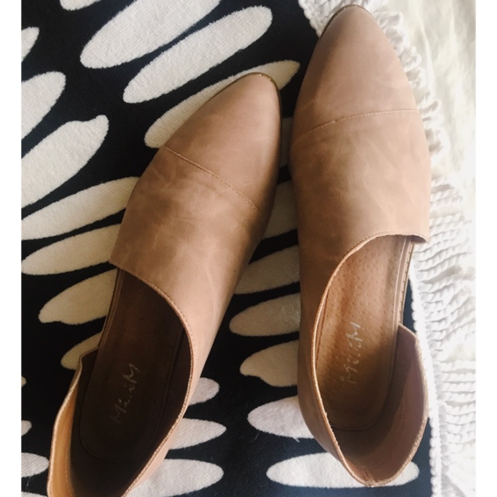 Mi.iM Freya Rose Blush Pink Side Cutout Flats Shoe